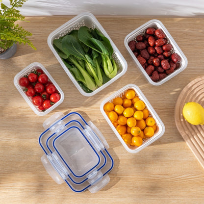 Fruit  & Vegetable Storage Containers for Fridge Produce with Lid